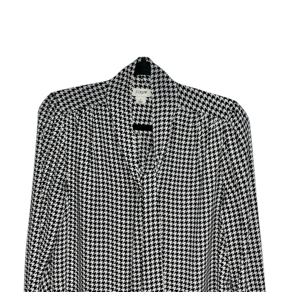 J Crew Long Sleeve Bow Top Trendy in Houndstooth Print Size S - Picture 6 of 11